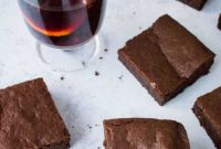 Festive Vegan Mulled Wine Brownies