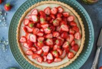 Plant-Based Strawberry Tart with Silky Coconut Cream