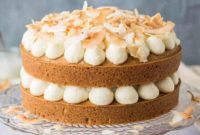 Lush Vegan Coconut Layer Cake with Bright Lime Curd