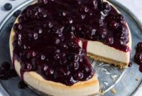 Luscious Vegan Lemon Blueberry Cheesecake
