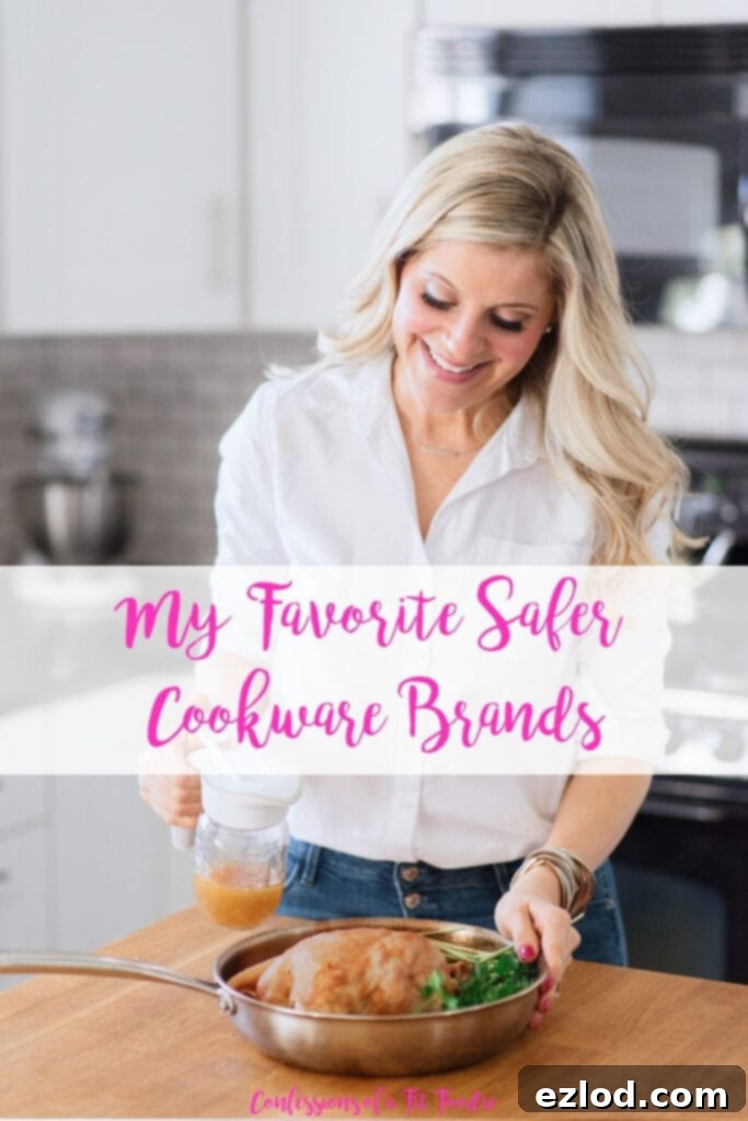 Two hands holding a safe, non-toxic pot in a bright kitchen. Highlighting the benefits of ceramic and stainless steel cookware. Non-toxic Cookware | Non-toxic Cookware Brands | Safer Cookware Options