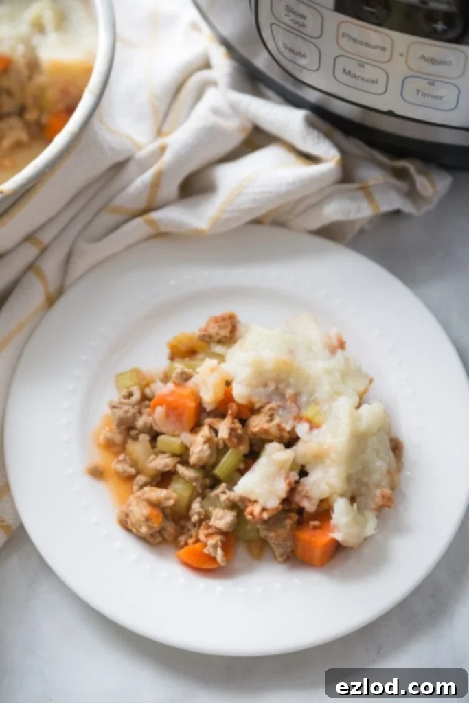 Healthy Instant Pot Shepherd's Pie - a delicious comfort food recipe