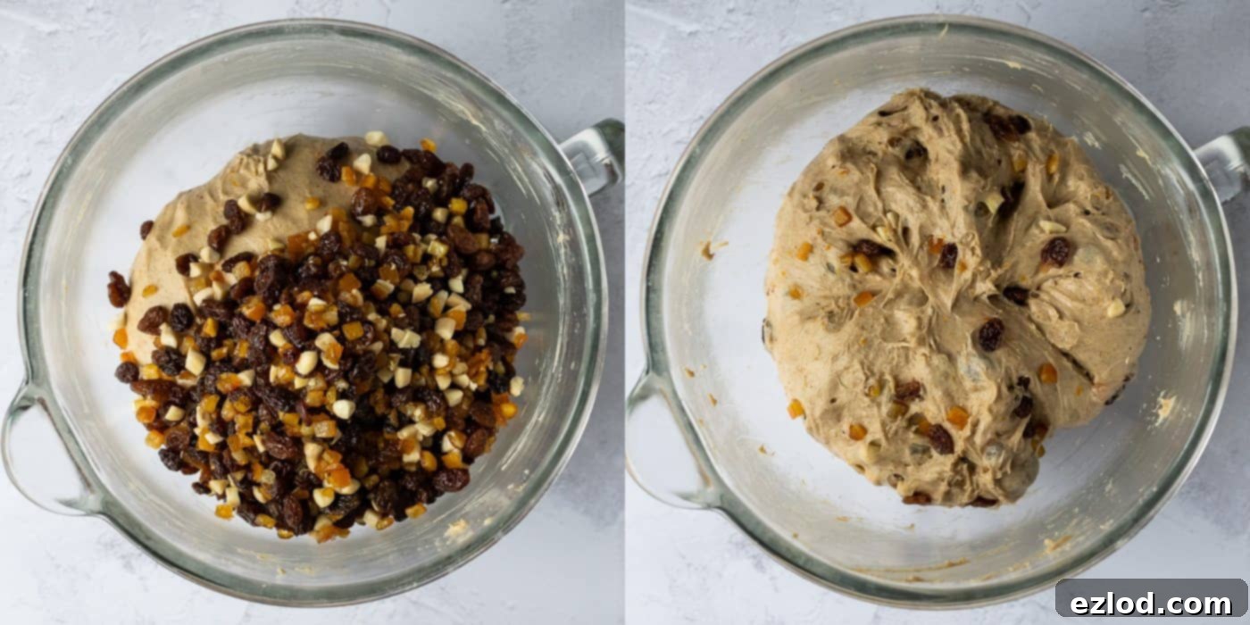 step 3 - adding the fruit mixture