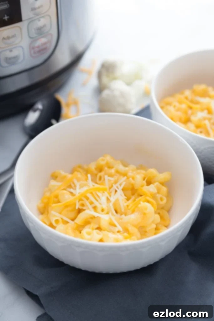 Creamy Instant Pot Mac and Cheese, gluten-free and ready in minutes, a comforting pantry meal.