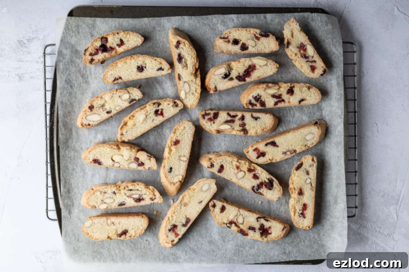 step 5 - giving the biscotti their second bake