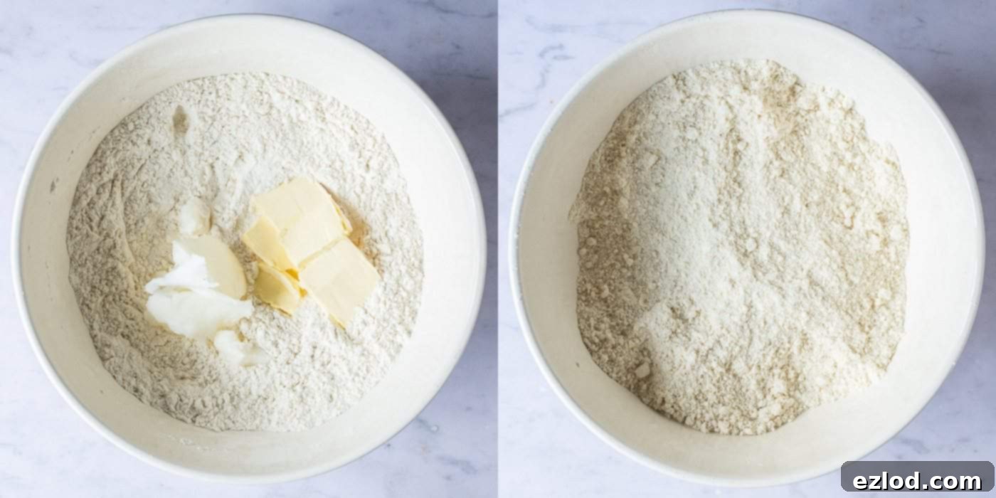 step 1 - rubbing in the fat