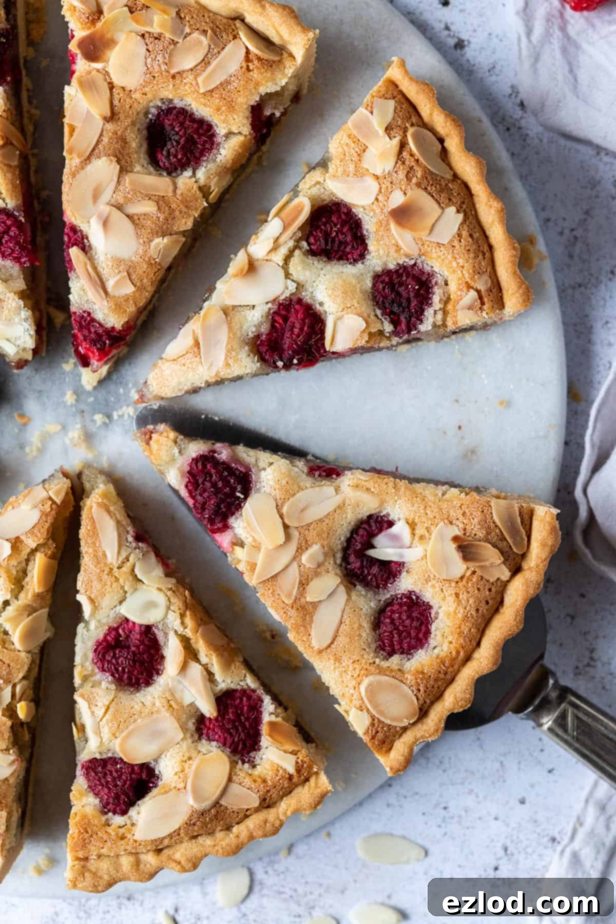 slices of Bakewell tart