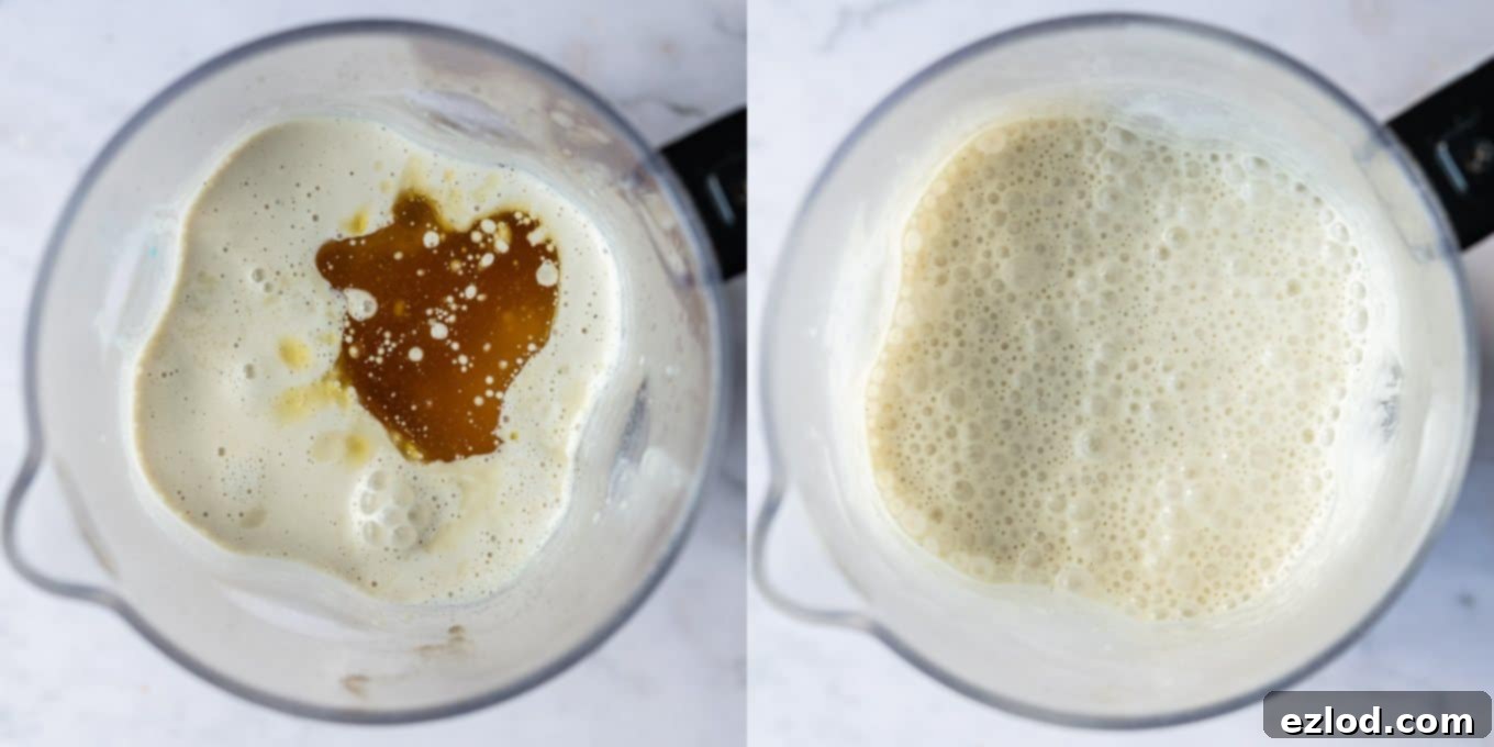 step 3 - blending the ingredients