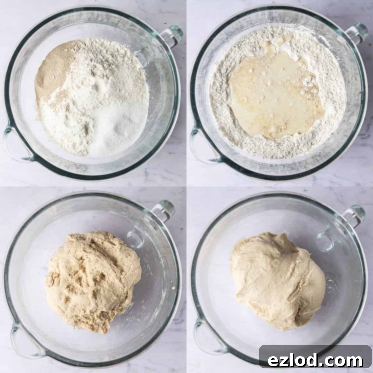 step 1 - mixing the dough