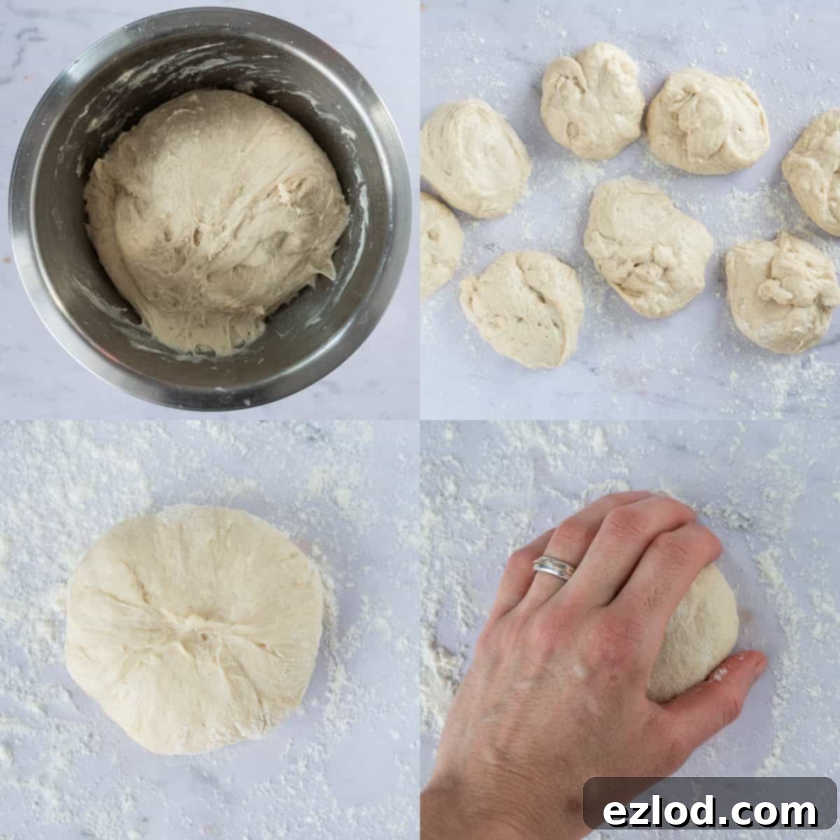 step 4 - shaping the loaf