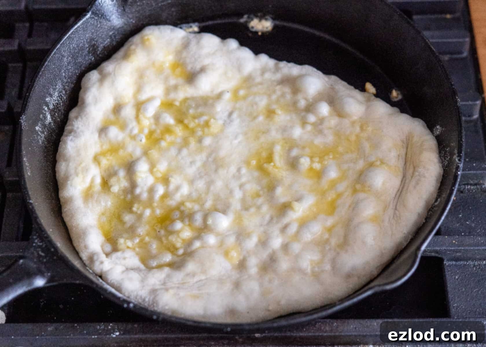 step 6 - cooking the naan
