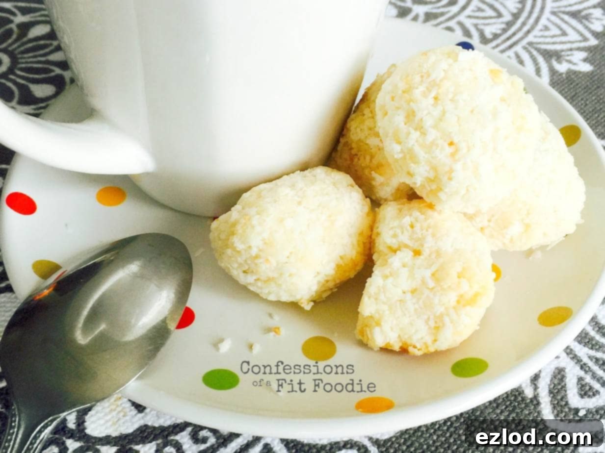 Deliciously healthy coconut macaroons, perfect for the 21 Day Fix diet