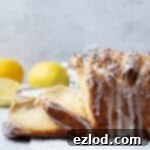 The side of the loaf of lemon coconut pull-apart bread.