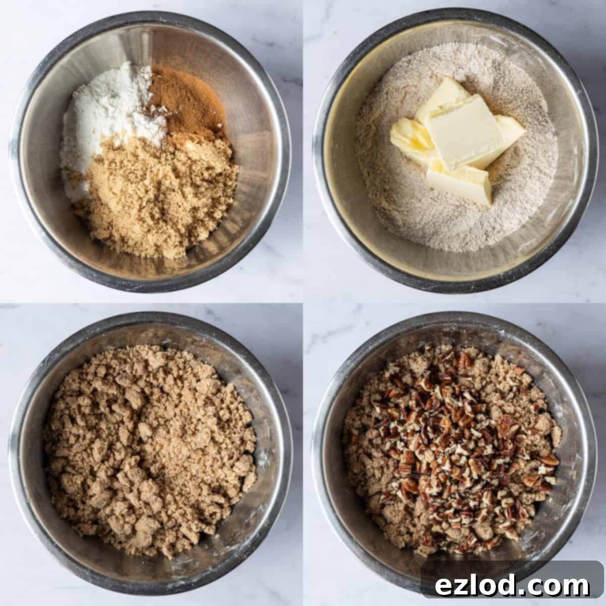 Step 1 - making the crumble topping.