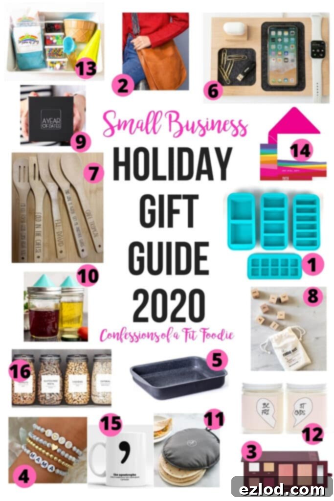 A festive image showcasing various small business gift ideas arranged appealingly.