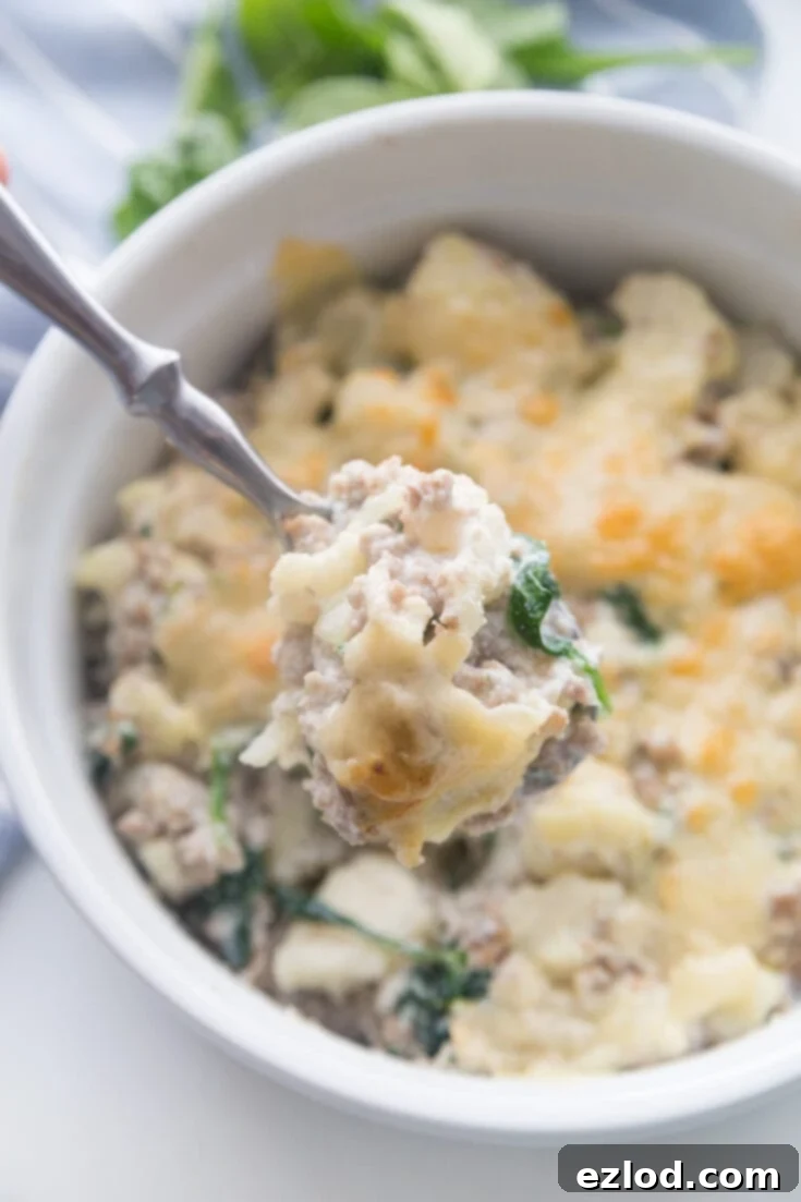 Sausage and Cauliflower Casserole