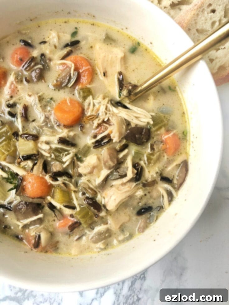 Instant Pot Chicken Wild Rice Soup