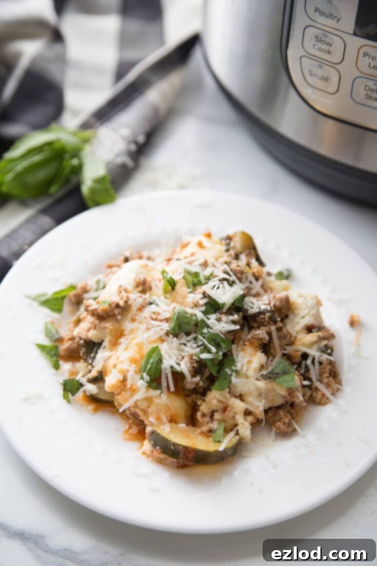 Instant Pot Zucchini Lasagna