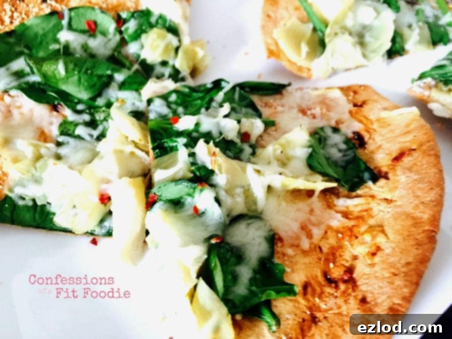 spinach and artichoke pizza
