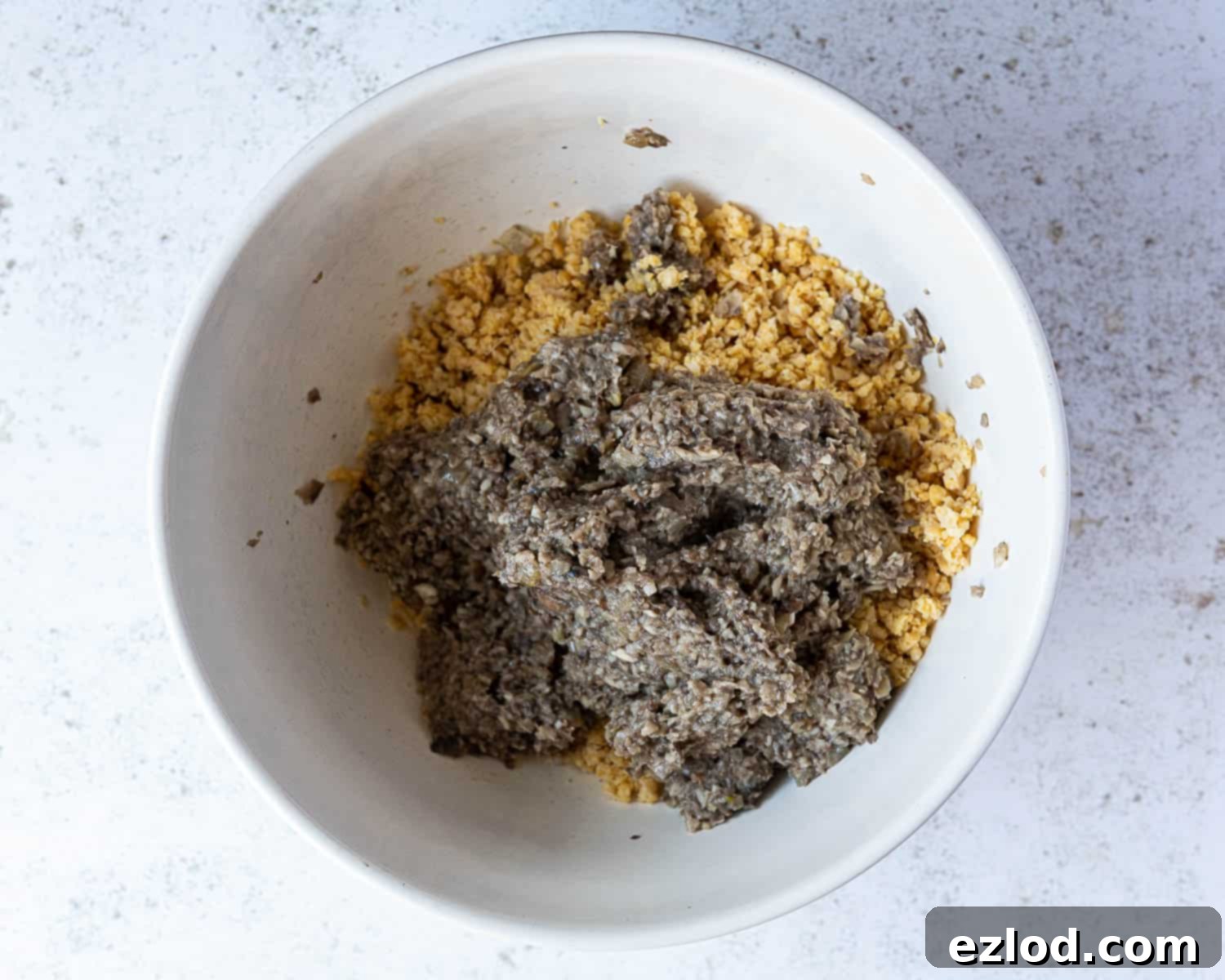 Step 4 - the blended mushroom mixture.