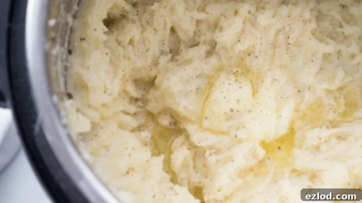 Fluffy Instant Pot Mashed Potatoes, a quick and delicious side.