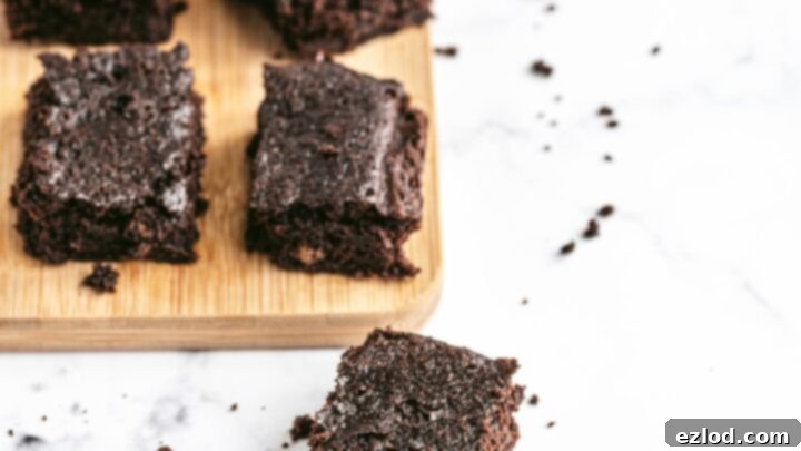 Decadent and fudgy Healthy Brownies, a guilt-free chocolate treat.