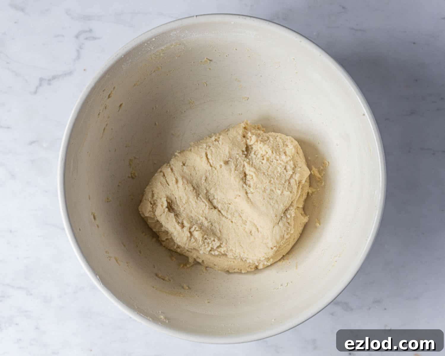 Step 3, the mixed ball of dough.