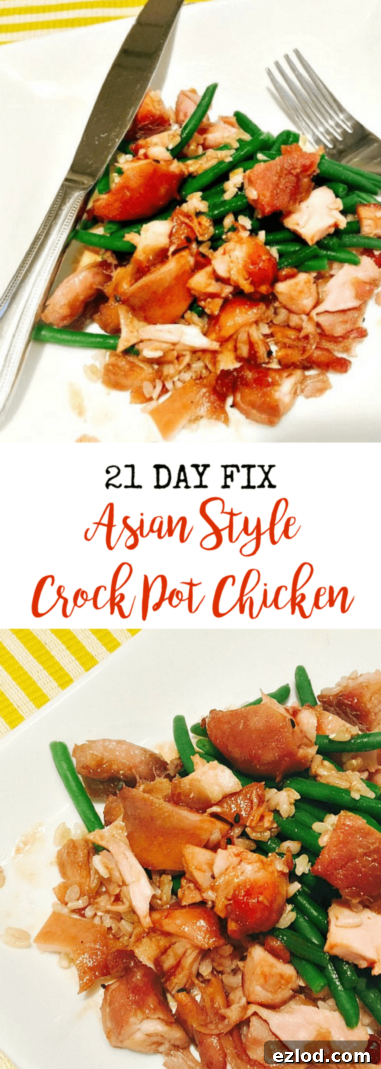 21 Day Fix Asian Style Crock Pot Chicken | Confessions of a Fit Foodie 