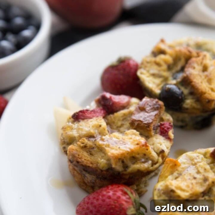 Mini French Toast Casserole Cups breakfast recipe