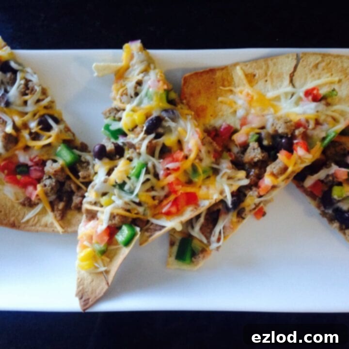 Healthy Taco Pizza recipe for 21 Day Fix and WW