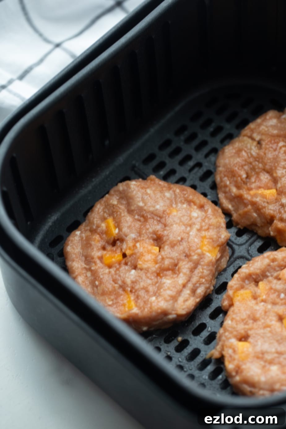 BBQ Chicken Burgers Air Fryer and Grill 5 Chicken burgers in an air fryer
