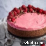 Close up of the mousse cake.