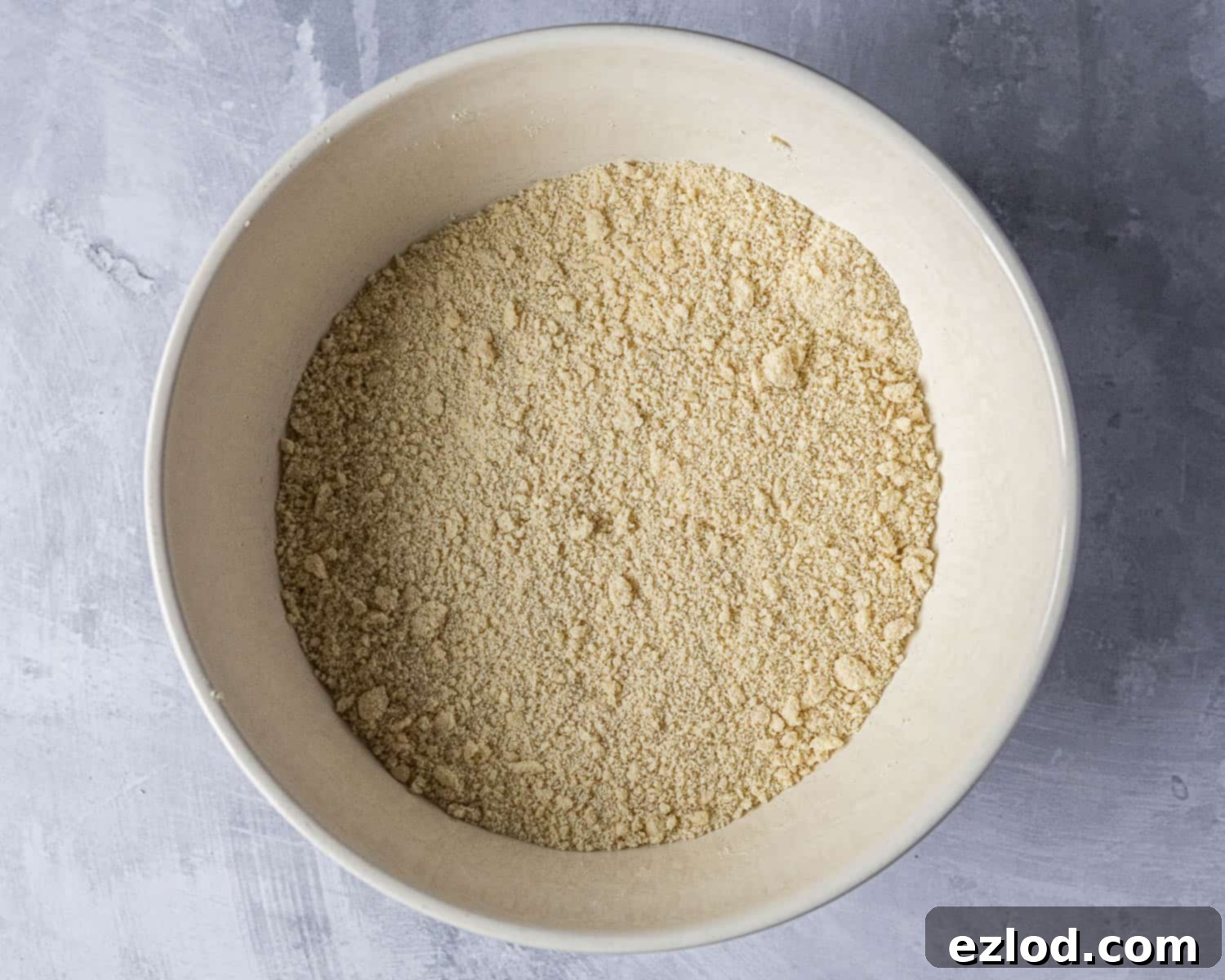 Step 1, rubbing the butter into the flour.