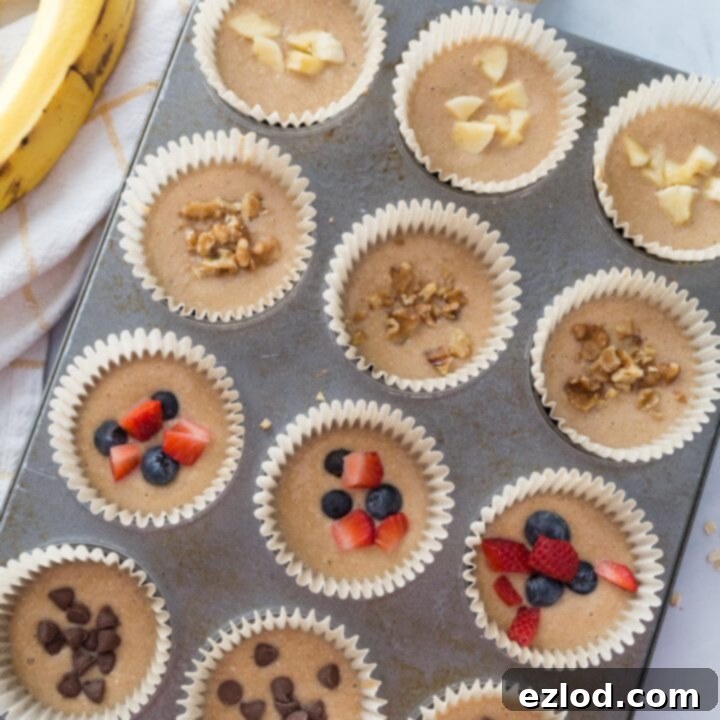 Banana Oatmeal Blender Muffins