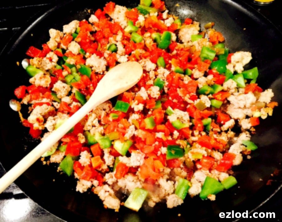 One Skillet Chicken Burrito Bowl - Quick and Easy Dinner Idea