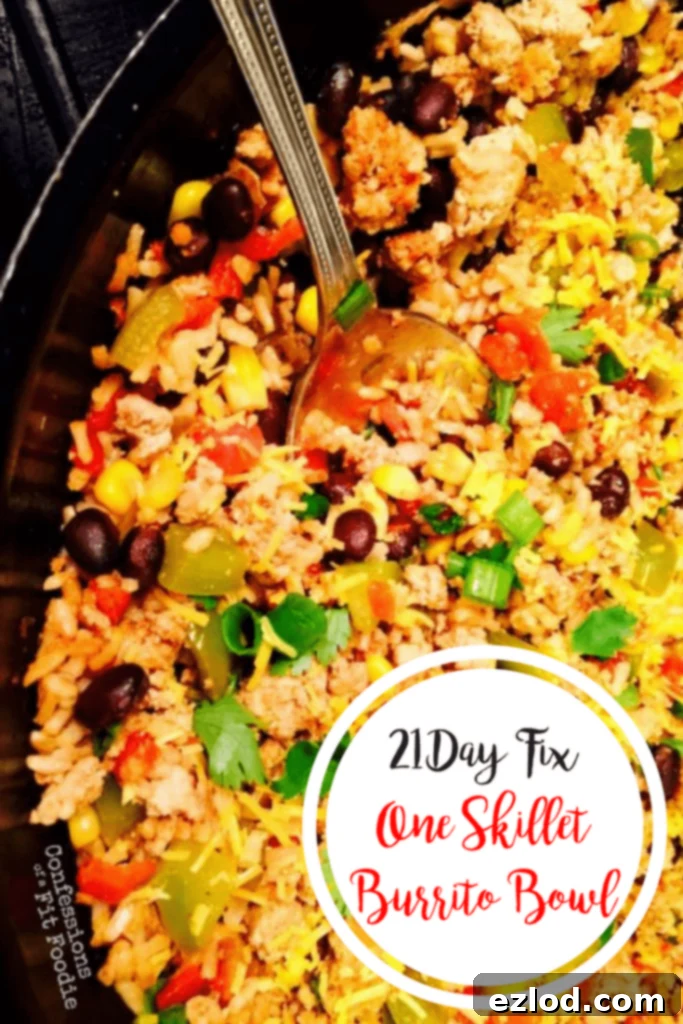 21 Day Fix One Skillet Burrito Bowl - Confessions of a Fit Foodie