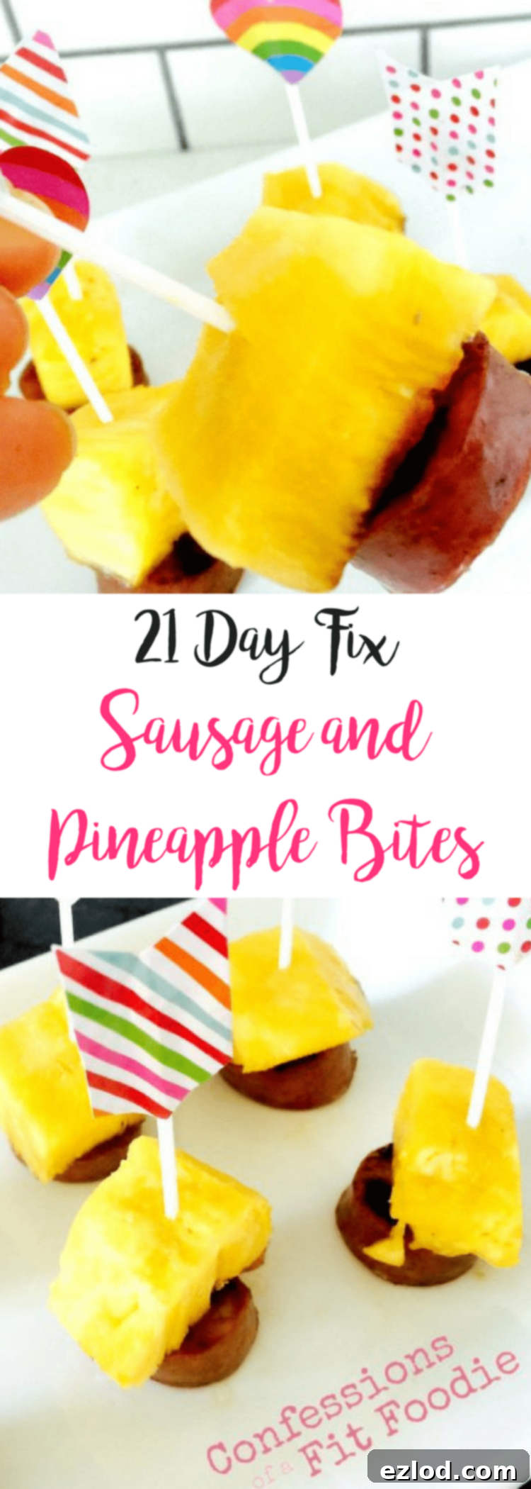 21 Day Fix Sausage and Pineapple Bites | Confessions of a Fit Foodie