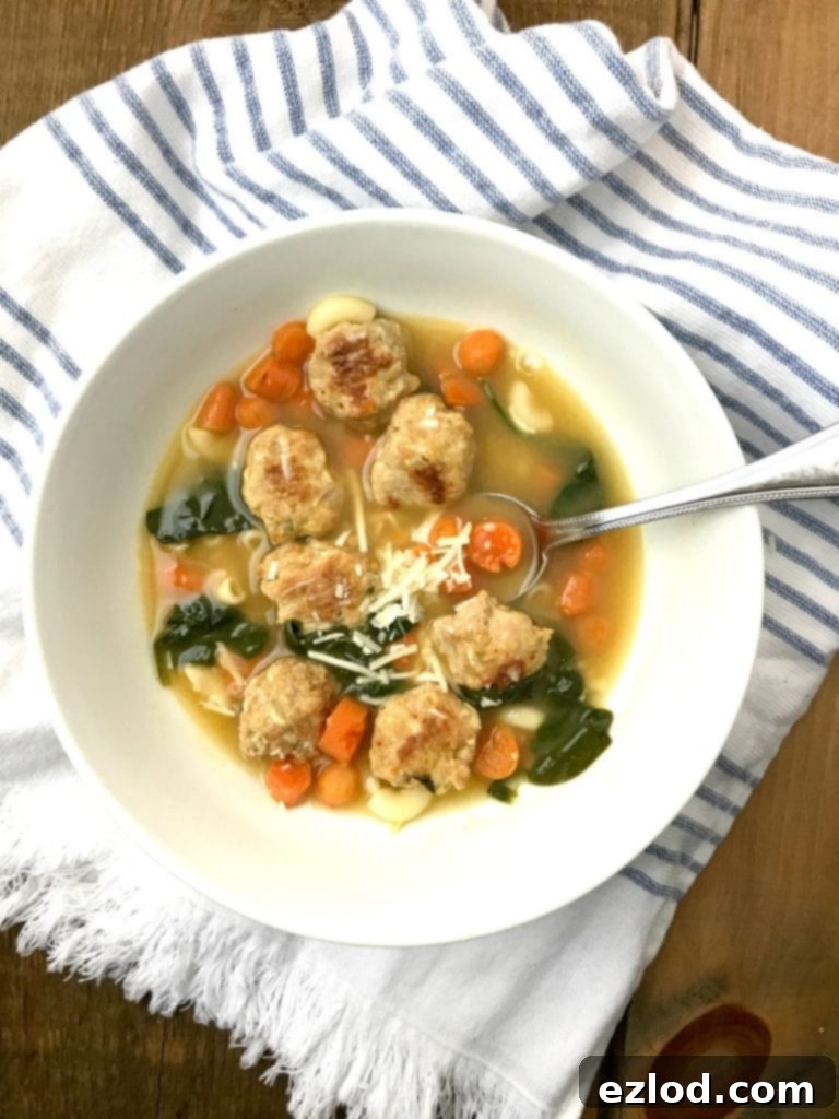 Delicious and Healthy Italian Wedding Soup with Make-Ahead Meatballs