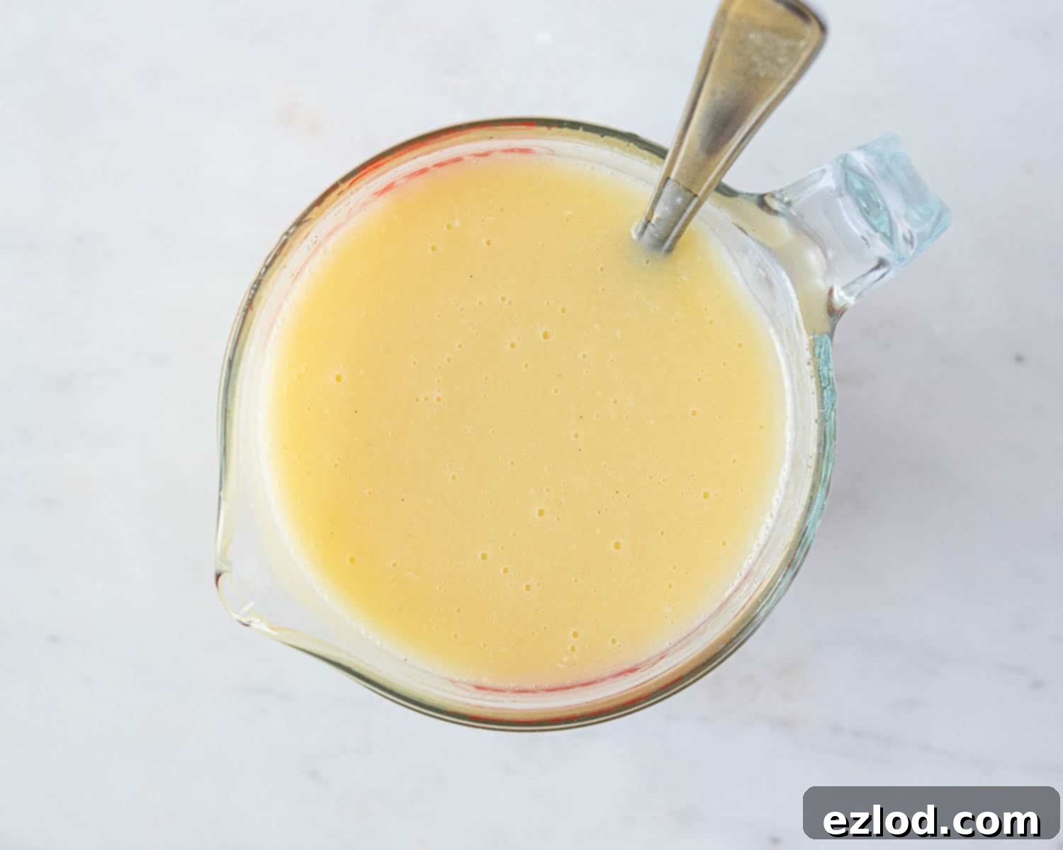 Step 2: Wet ingredients whisked together in a jug.