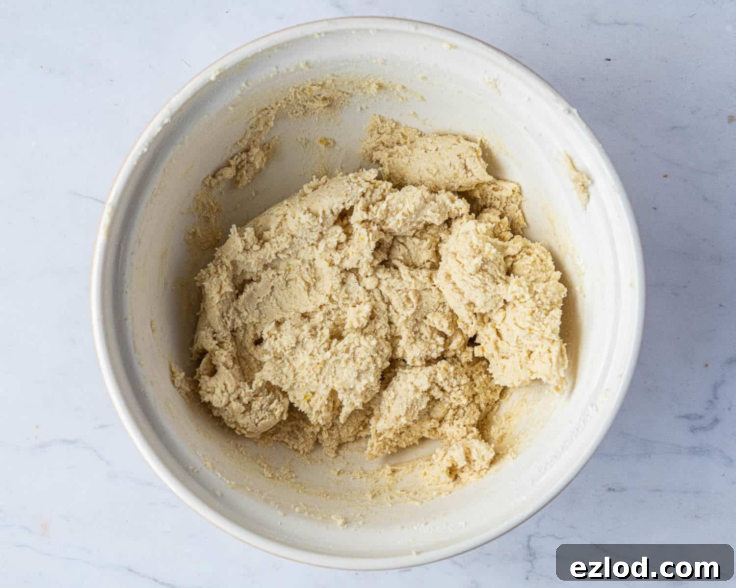 Step 2, the dough with the flour added.
