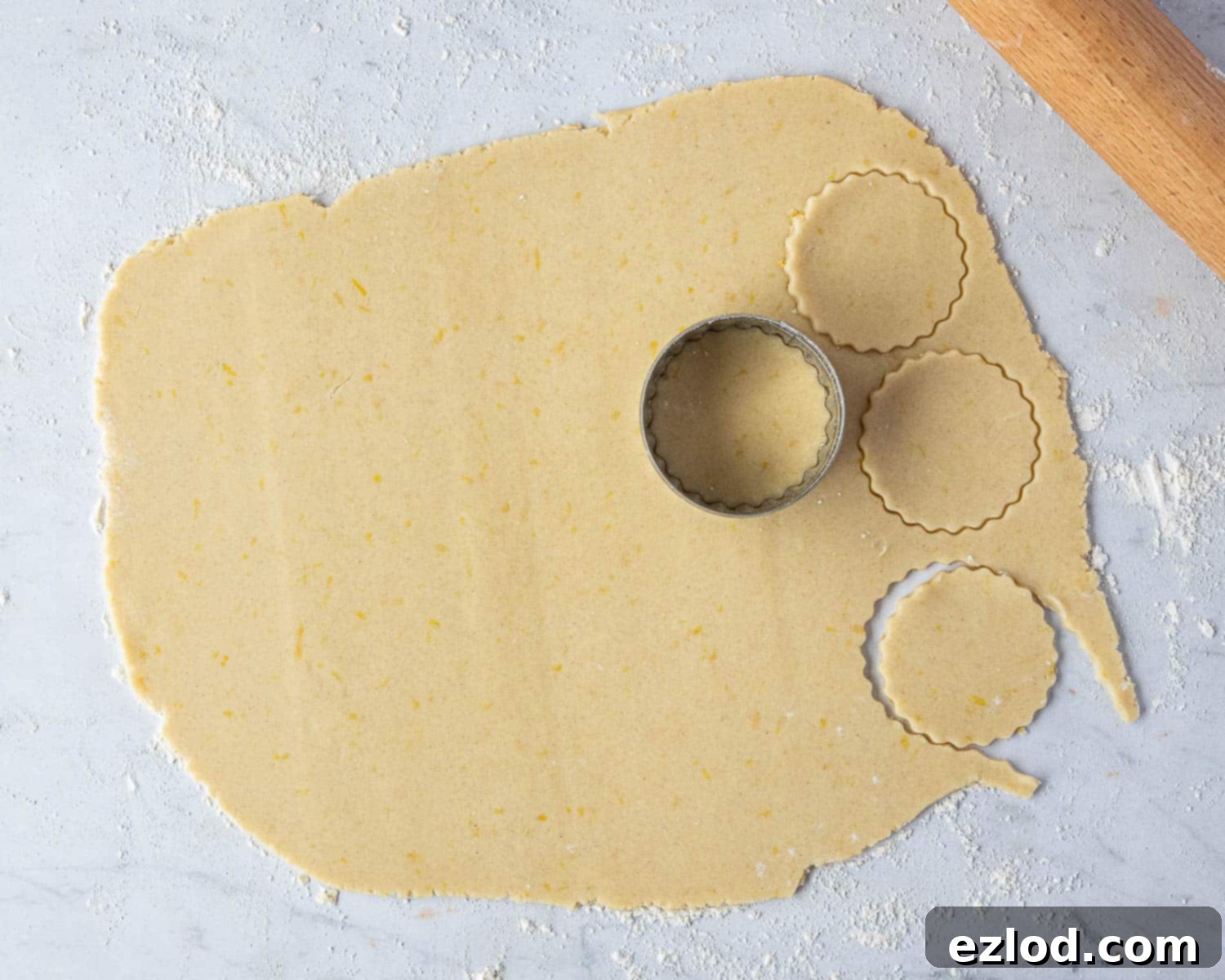 Step 4, the rolled out dough.