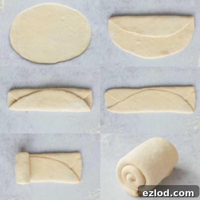 Step 5, a 6 image collage of shaping the dough balls.