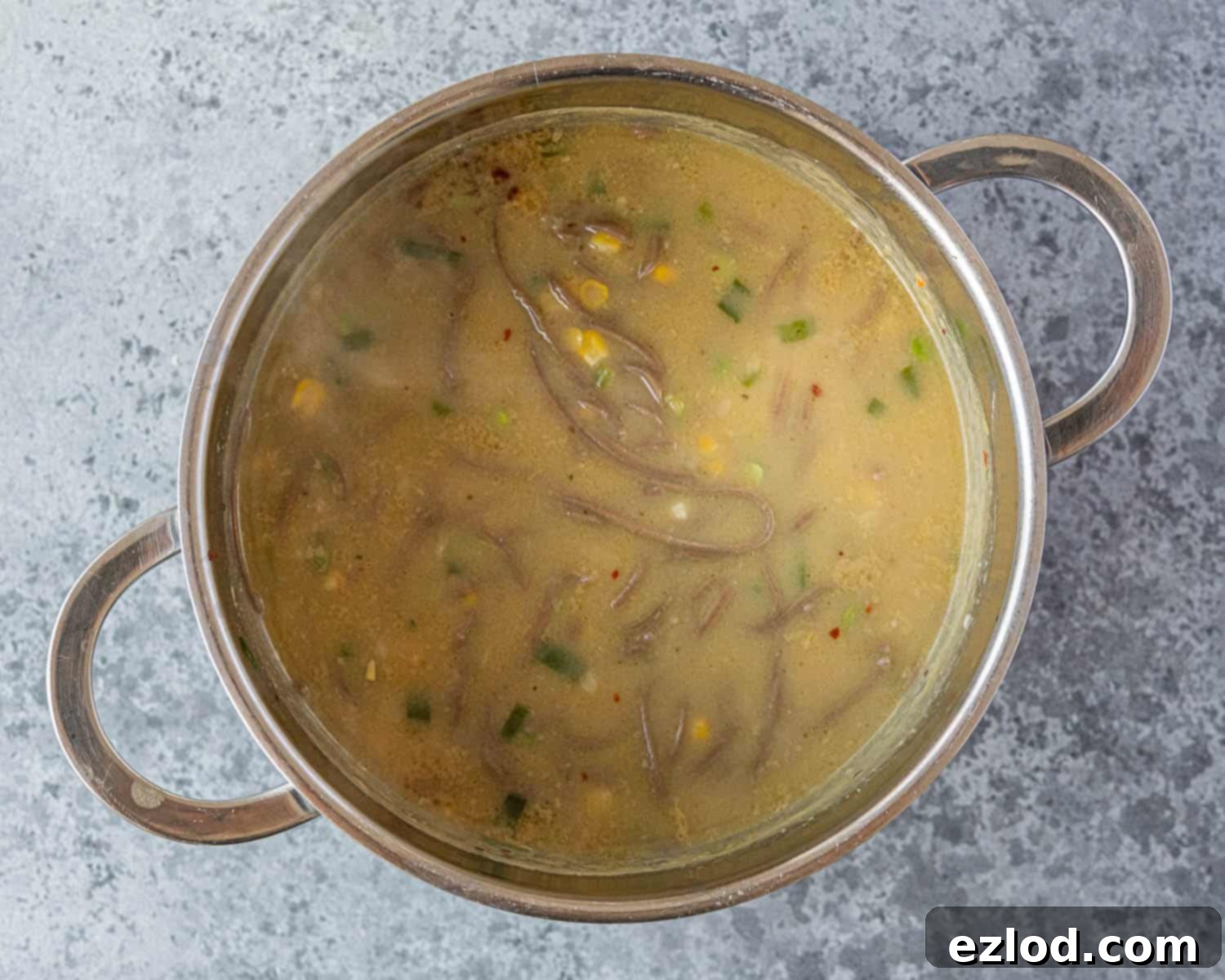 Step 3, the cooked soup.