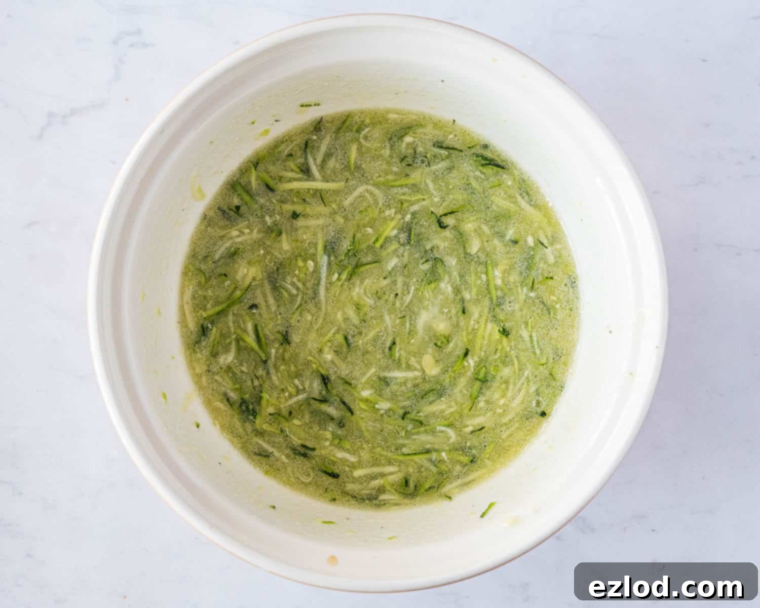Step 1, the wet ingredients in a bowl.