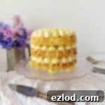 Passion fruit, white chocolate and coconut layer cake
