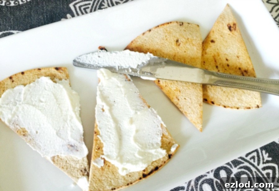 Ricotta flatbread with a variety of healthy, fresh toppings