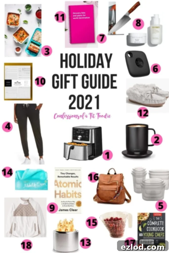 Photo Collage with 18 unique and practical gift ideas for holidays and special occasions