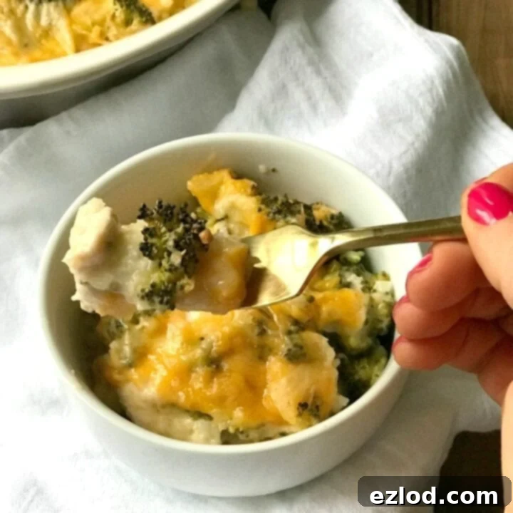 Low Carb Cheesy Chicken and Broccoli Casserole
