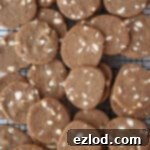 Close up of a tray of brunkager.