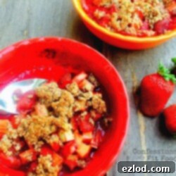Gluten-Free Strawberry Rhubarb Crisp